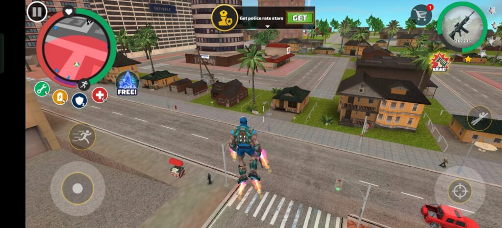 Home 33 rope hero mod apk flying mode gallary image