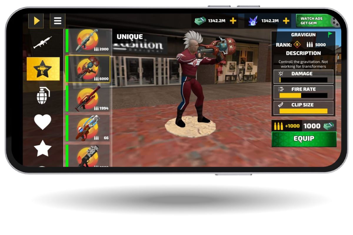 Home 12 rope hero mod apk premium weapons and gadets