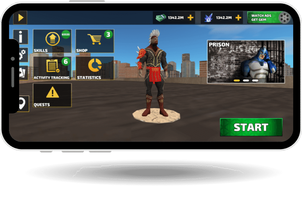Home 1 rope hero mod apk hero section image